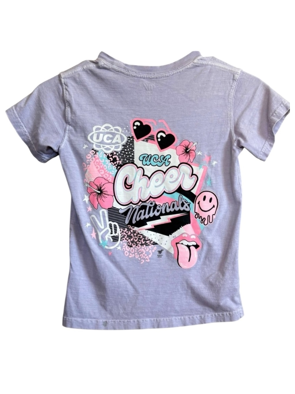 VARSITY UCA Nationals Cheer Purple Short Sleeve Tee Shirt Youth Small